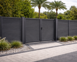 Gümbet Rüzgar Kırıcılı Çit & Kapı Panjur çit